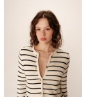 Grace et Mila - Cardigan en maille marinière