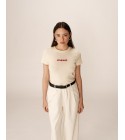 Grace et Mila - T-shirt crème "Merci"