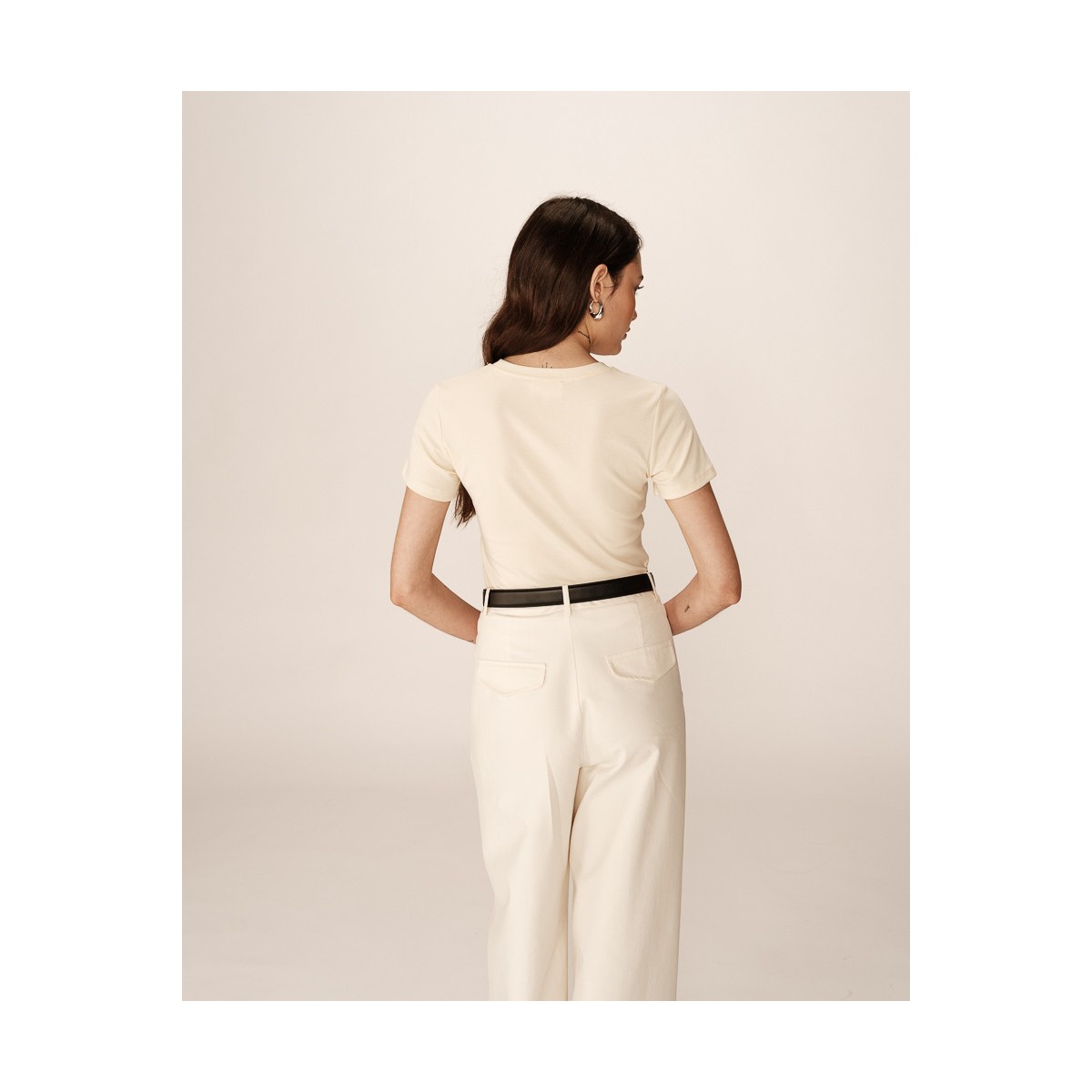 Grace et Mila - T-shirt crème "Merci"