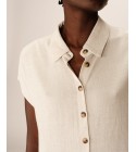 Grace et Mila - Chemise manches courtes beige