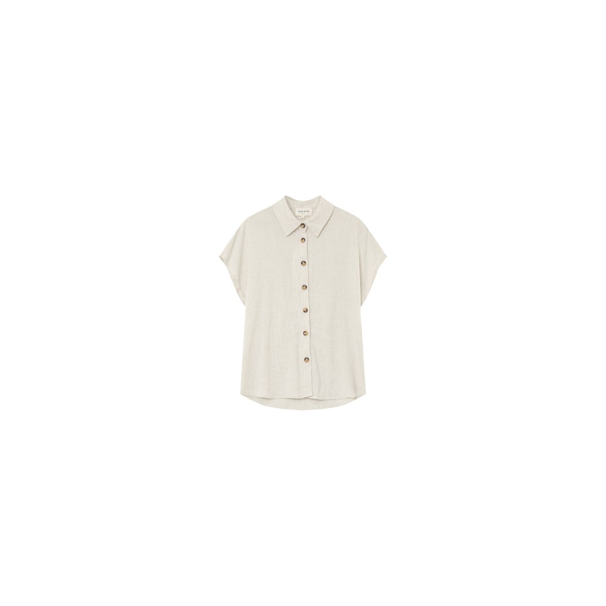 Grace et Mila - Chemise manches courtes beige