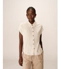 Grace et Mila - Chemise manches courtes beige