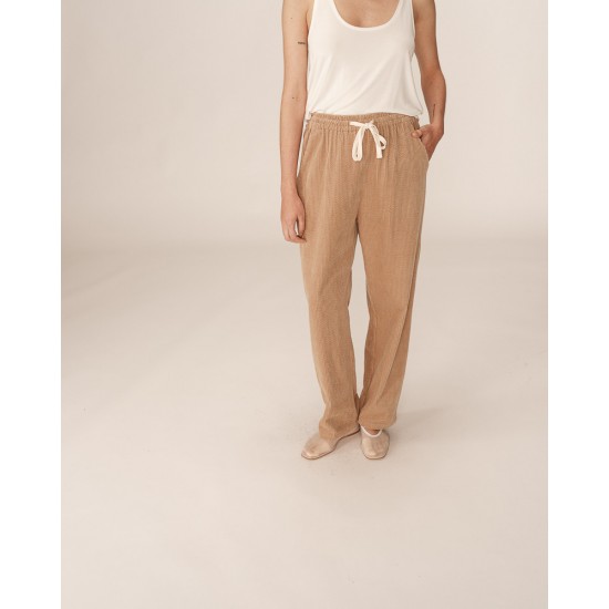 Grace et Mila - Pantalon en velours beige