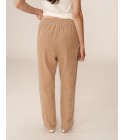 Grace et Mila - Pantalon en velours beige