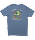 Salty Crew - T-shirt bleu imprimé pour homme