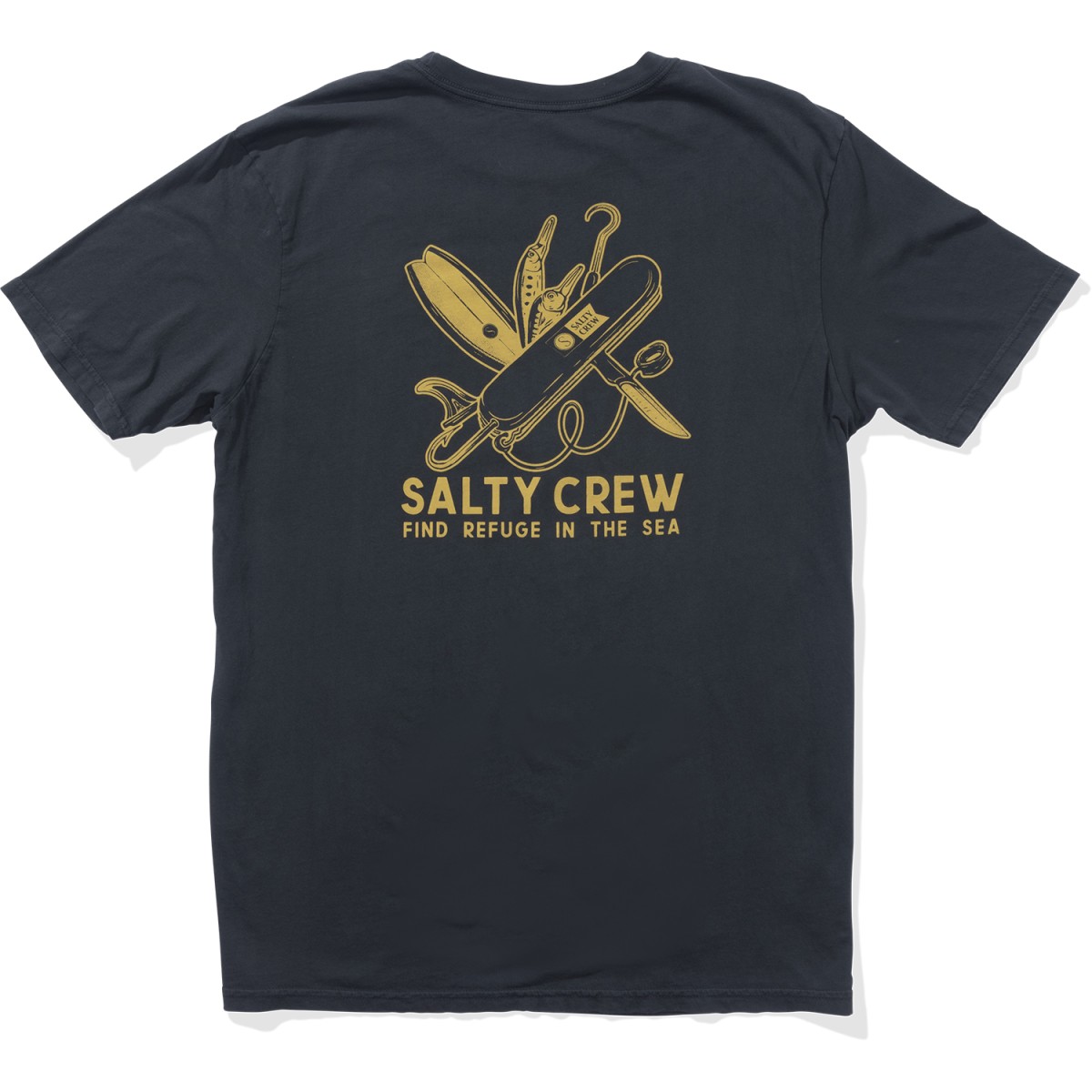 Salty Crew - T-shirt noir imprimé pour homme