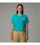 THE NORTH FACE - T-shirt bleu Simple Dome cropp