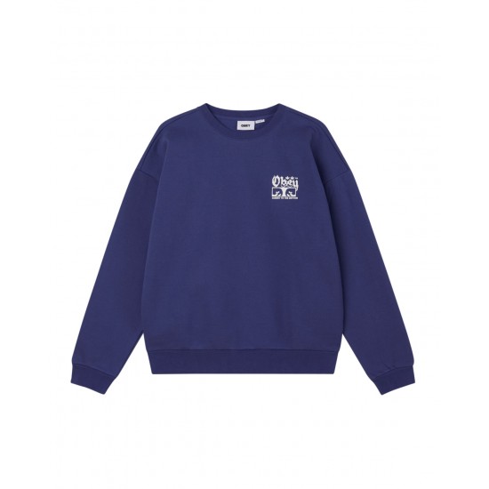 OBEY - Sweat bleu foncé homme