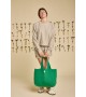 Graine Clothing - Sac cabas vert matelassé