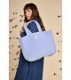 Graine Clothing - Sac cabas bleu ciel matelassé