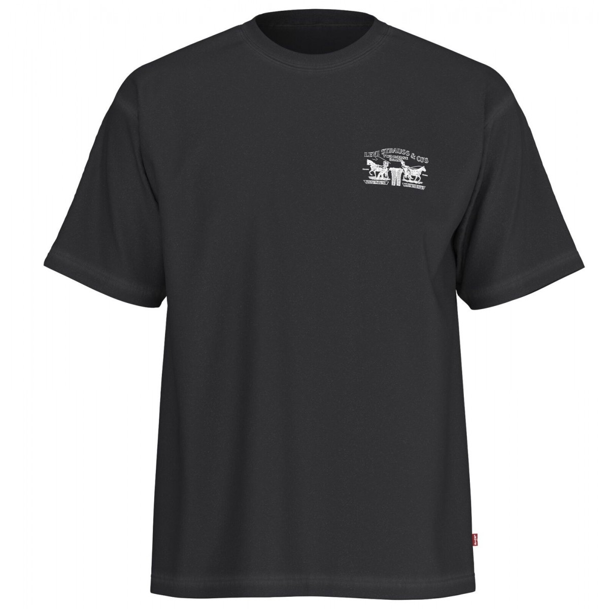 Levi's - T-shirt noir avec impression dans le dos