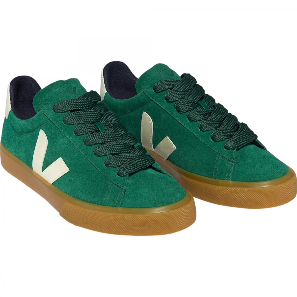 Veja - Sneaker Campo bold suède verte