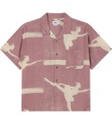 OBEY - Chemise rose manches courtes pour homme