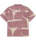 OBEY - Chemise rose manches courtes pour homme
