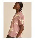 OBEY - Chemise rose manches courtes pour homme