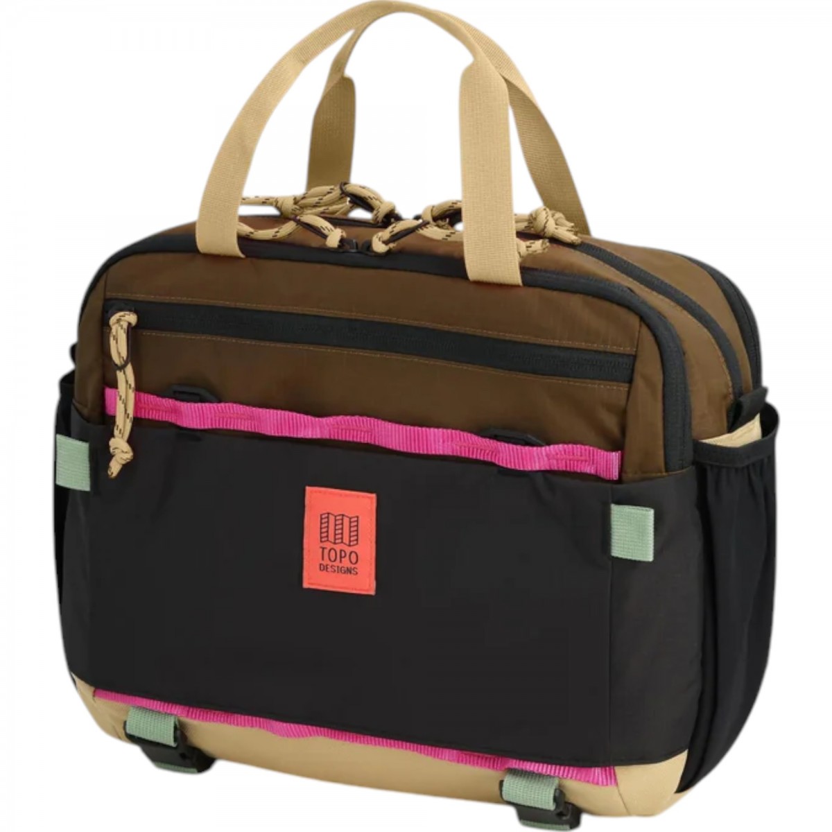 Topo designs - Sac à main bandoulière rando noir marron