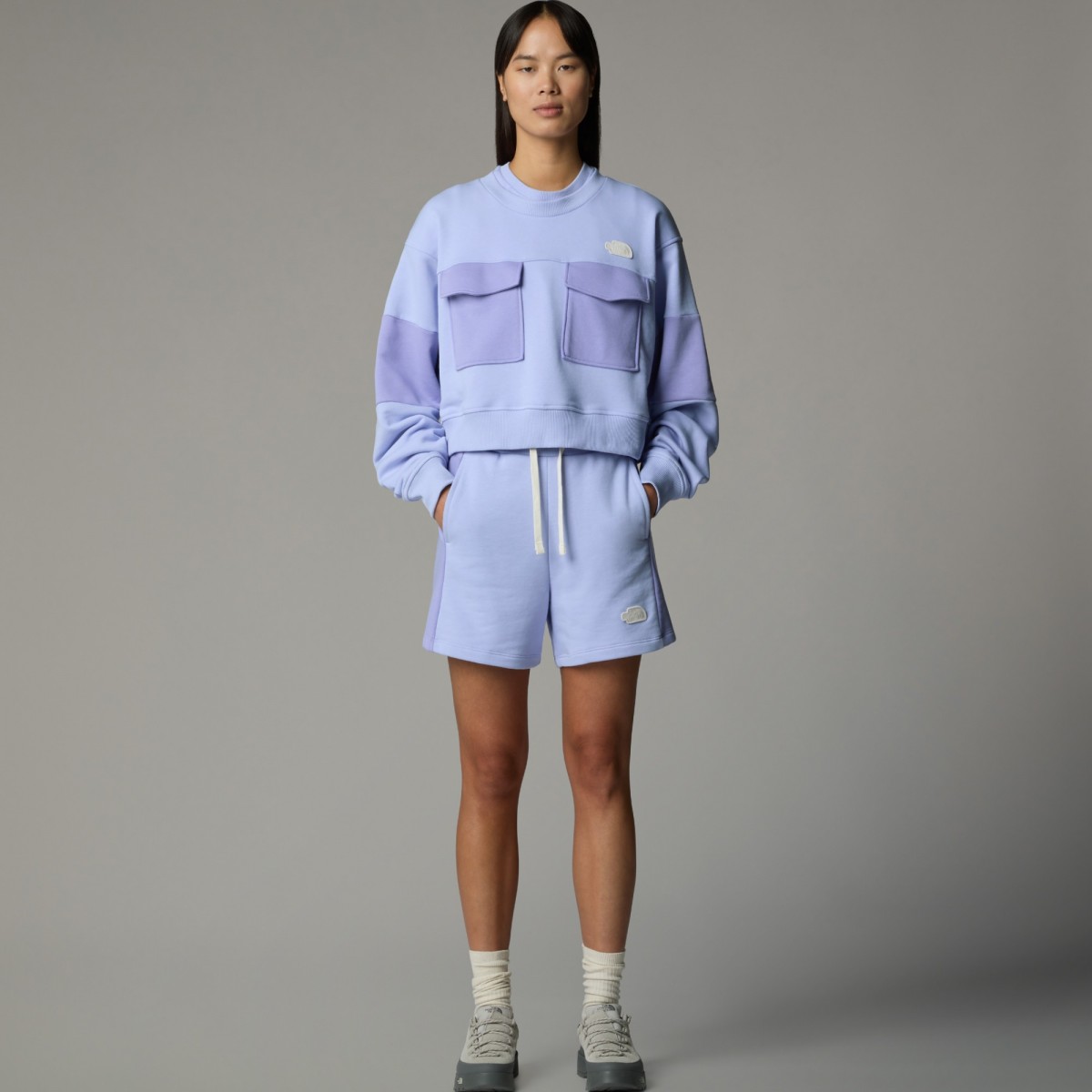THE NORTH FACE - Sweat court oversized lila