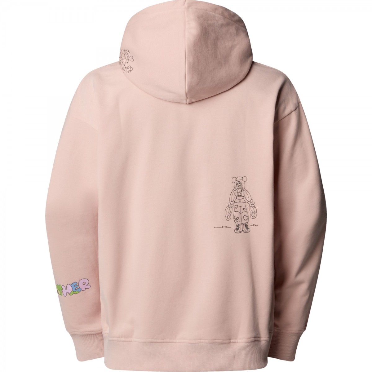 THE NORTH FACE - Sweat à capuche unisexe rose