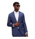 Selected - Veste costume bleu à carreaux