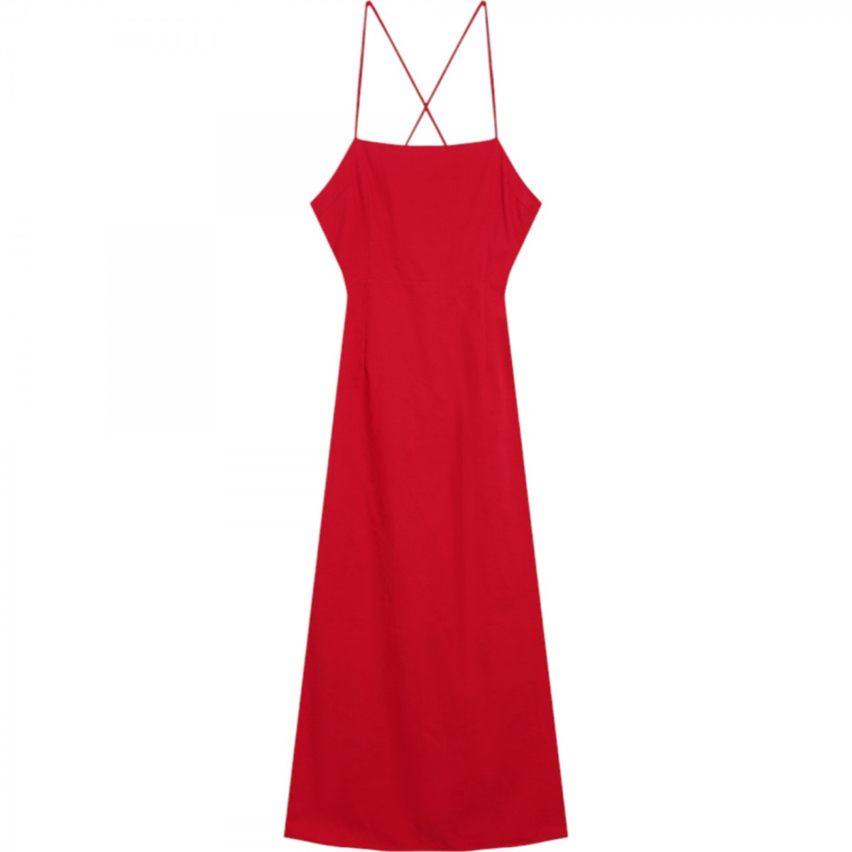 Grace et Mila - Robe rouge mi-longue