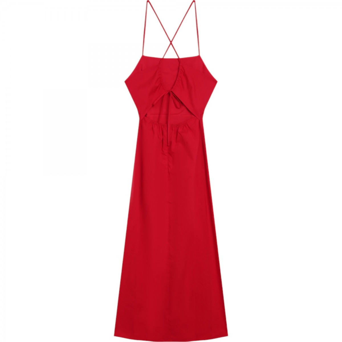 Grace et Mila - Robe rouge mi-longue