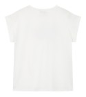 Grace et Mila - T-shirt blanc Amaretto rouge