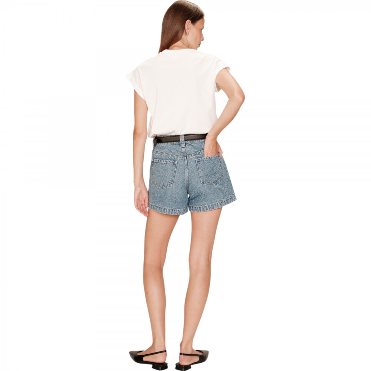 Grace et Mila - T-shirt blanc Amaretto rouge