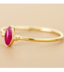 Muja Juma - Bague avec rubis ovale