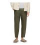 Selected homme - Pantalon en lin kaki