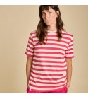 Graine Clothing - T-shirt écru rayures roses