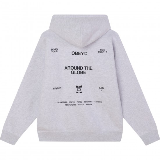 OBEY - Sweat à capuche avec broderies