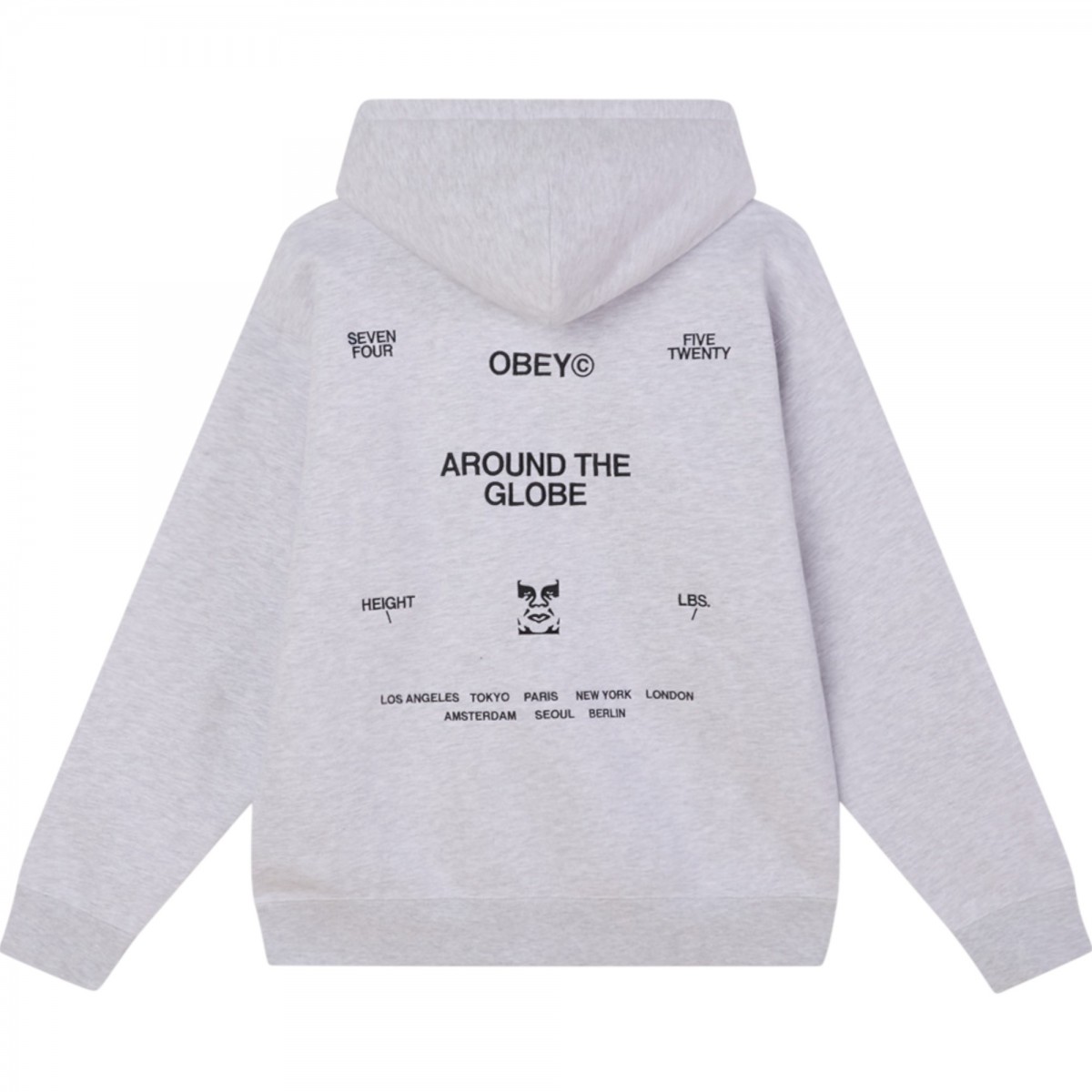 OBEY - Sweat à capuche avec broderies