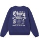 OBEY - Sweat bleu foncé homme