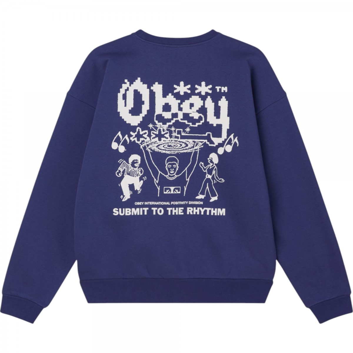 OBEY - Sweat bleu foncé homme