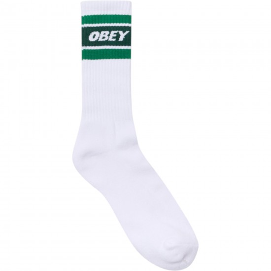 OBEY - Chaussettes blanches et vertes