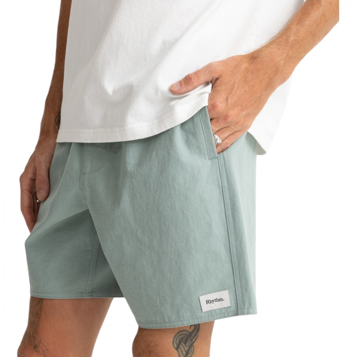 Rhythm - Short vert eau homme