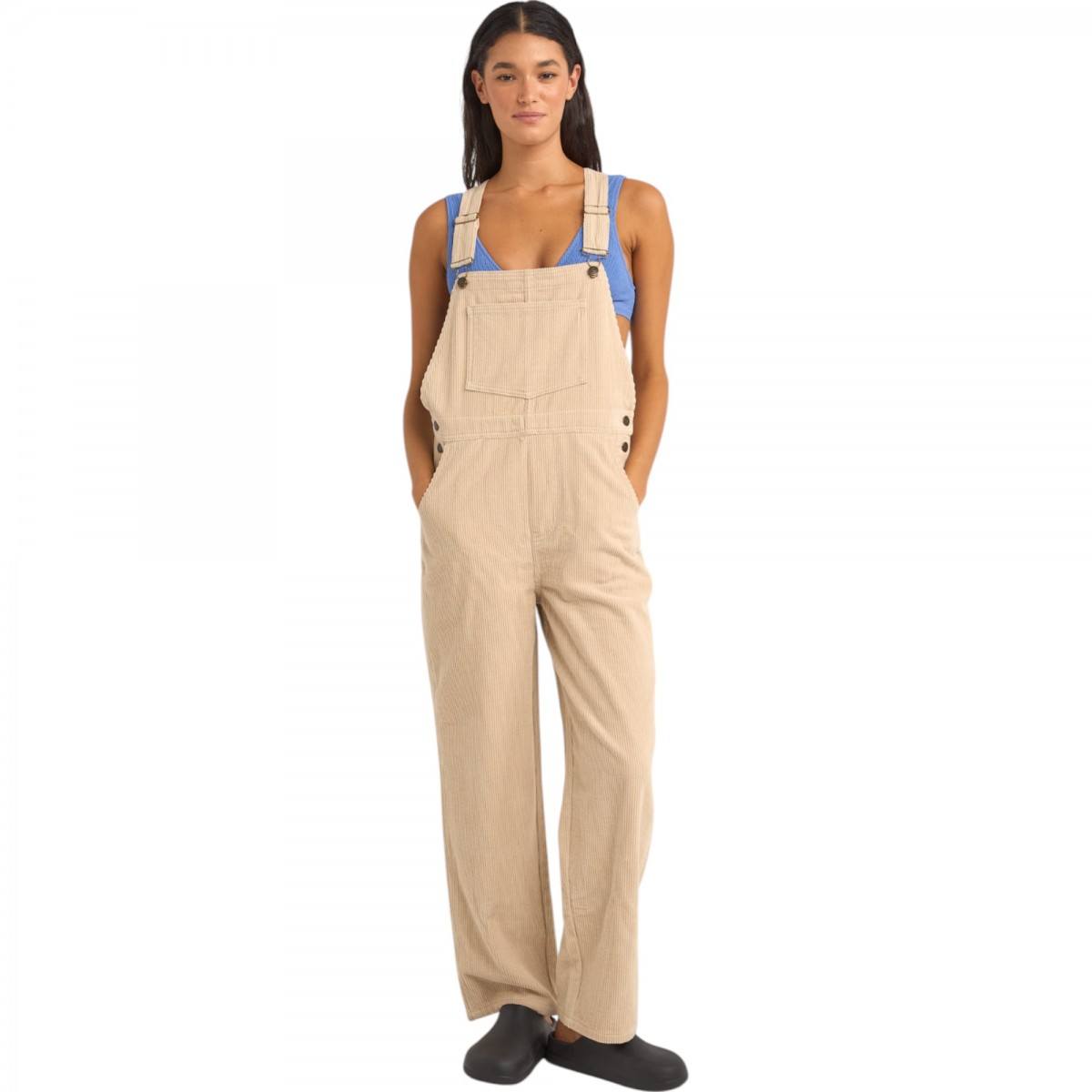 Rhythm - Salopette velour cotelé écru