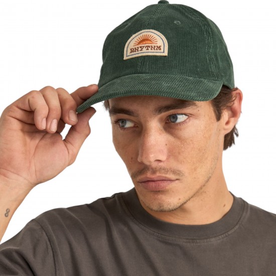 Rhythm - Casquette verte en velours côtelé