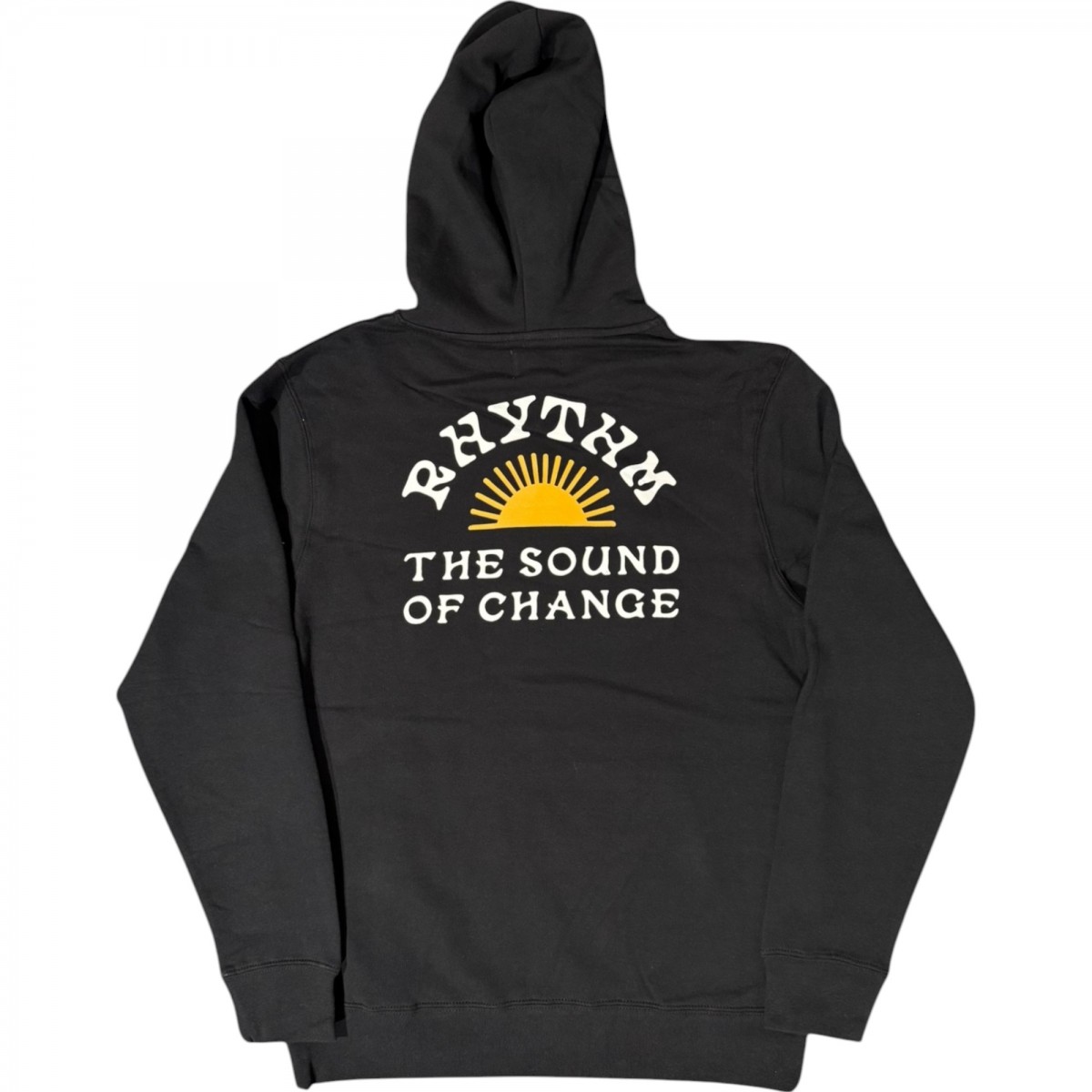 Rhythm - Sweat à capuche noir logo soleil