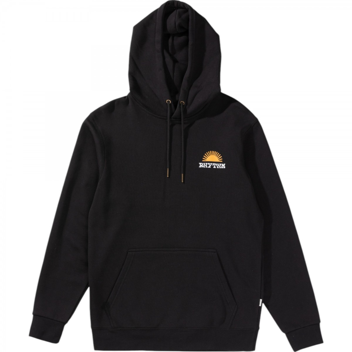 Rhythm - Sweat à capuche noir logo soleil