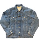 Selected - Veste en jean bleu intérieur mouton