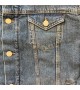 Selected - Veste en jean bleu intérieur mouton