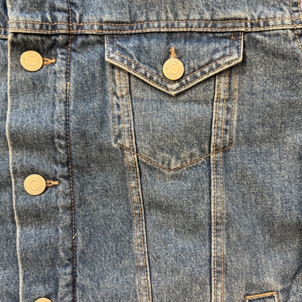 Selected - Veste en jean bleu intérieur mouton