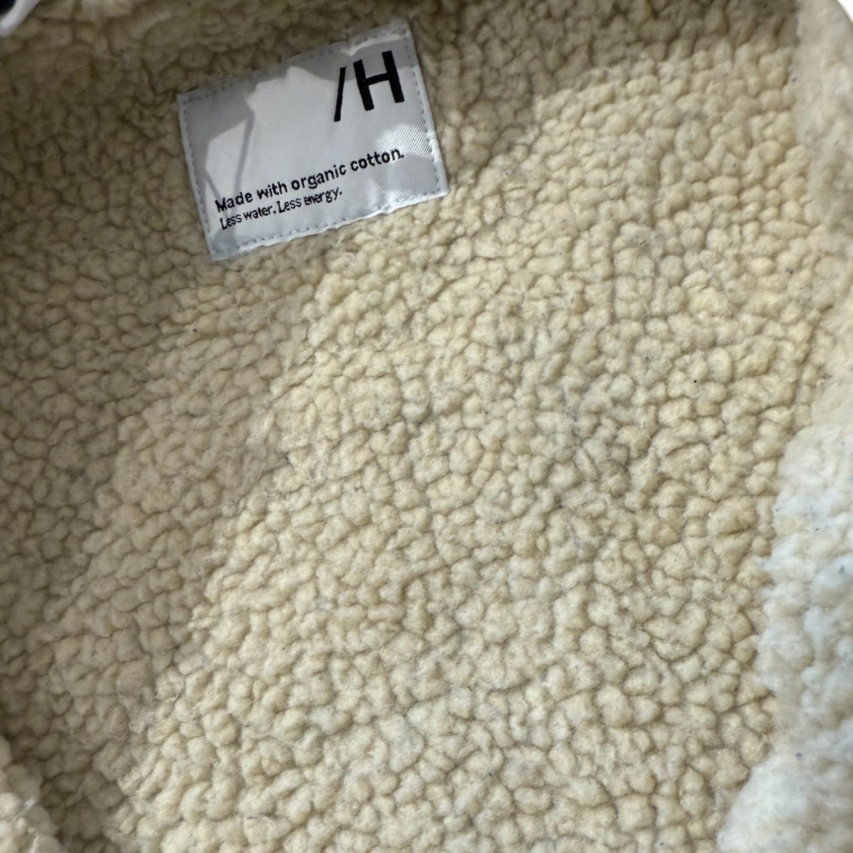 Selected - Veste en jean bleu intérieur mouton