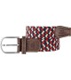 BillyBelt - Ceinture élastique tressée bleu ciel et orange