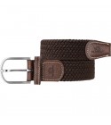 BillyBelt - Ceinture élastique tressée marron
