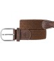 BillyBelt - Ceinture élastique tressée marron camel