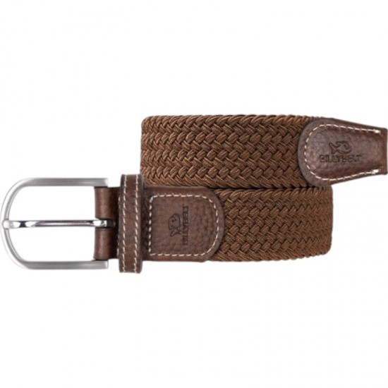 BillyBelt - Ceinture élastique tressée marron camel