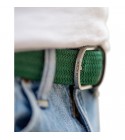 BillyBelt - Ceinture élastique tressée verte