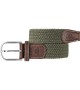 BillyBelt - Ceinture élastique tressée vert armée
